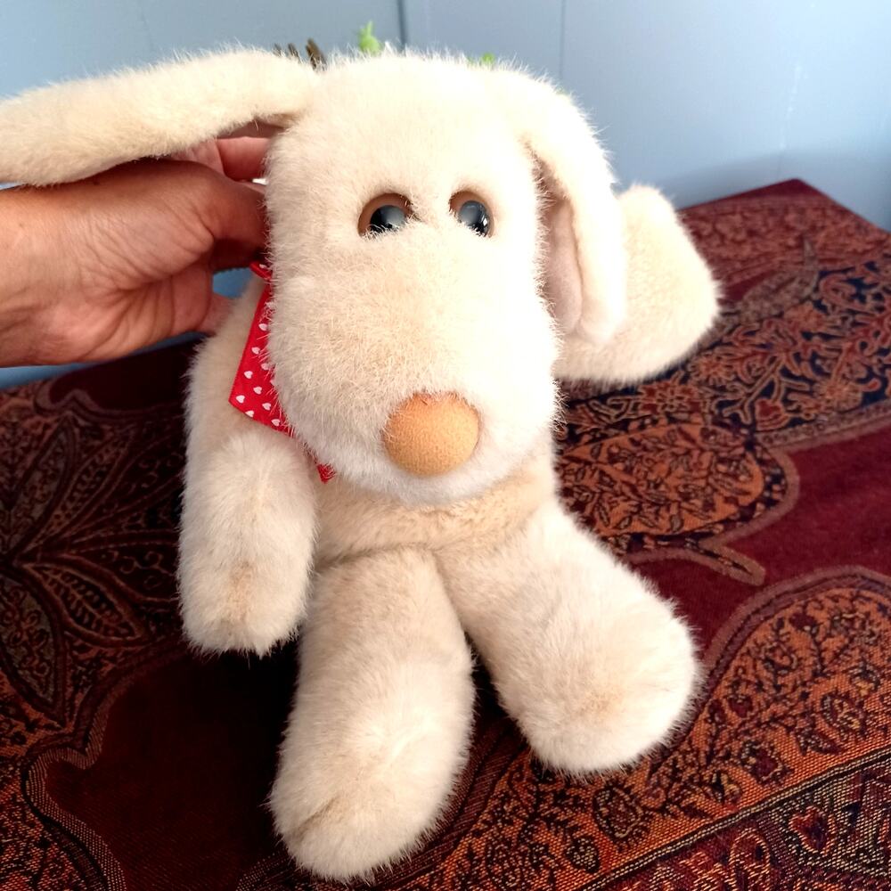 VINTAGE Francesca Hoerlein by Franland Le Mutt Puppy Dog Plush 14 In 1980